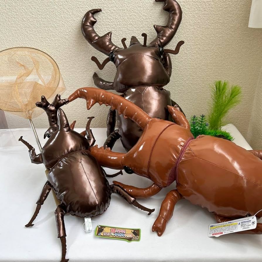 リアル 昆虫 カブトムシ クワガタ マスコット 3種 リアル 昆虫 カブトムシ クワガタ マスコット 3種